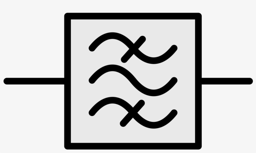 Bandpass Filter Symbol - Band Pass Filter Icon, transparent png download