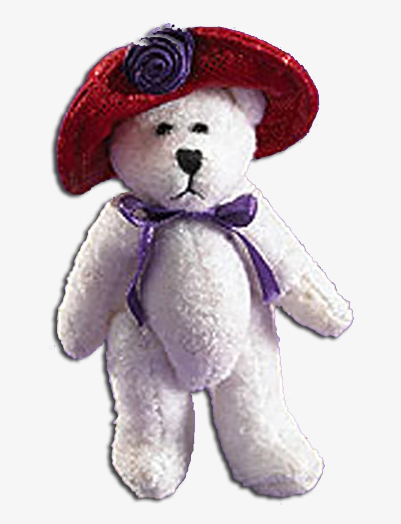 Boyds Red Hat Society Teddy Bear Lapel Pins - Red Hat Society Bear, transparent png download
