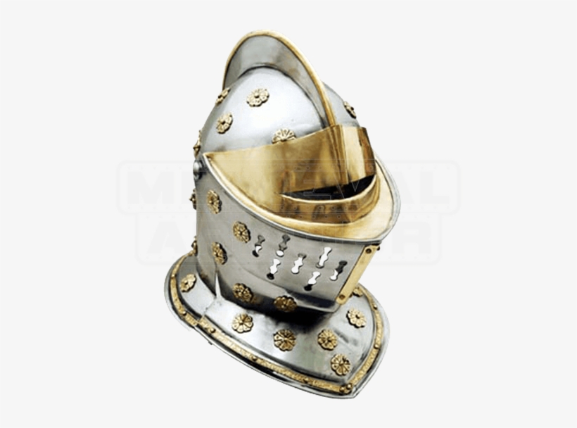 Golden Knight Helmet - Knight Helmet, transparent png download