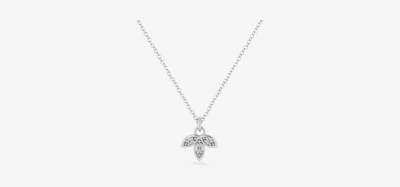 Ivy Leaf Silver Necklace - Van Cleef Clover Necklace With Diamonds, transparent png download
