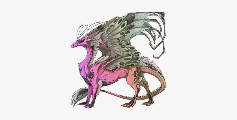 3808785 350 - Dragon With Antlers, transparent png download