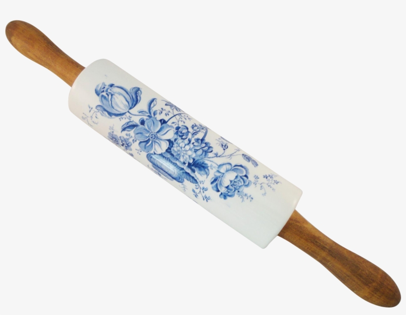 Vintage Blue And White Floral Transferware Ceramic - Ice Cream, transparent png download