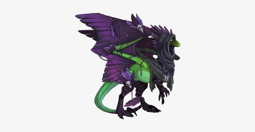 22974641 350 - Flight Rising Vampire Dragon, transparent png download