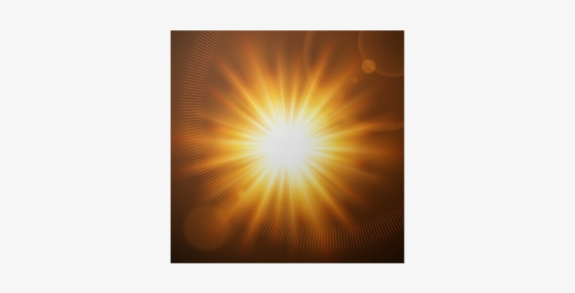 Abstraction Light With Lens Flare Background Poster - Sunlight, transparent png download