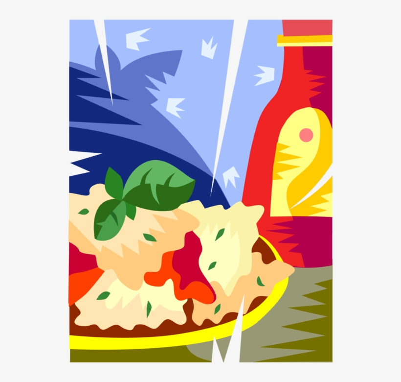 Vector Illustration Of Flour And Egg Unleavened Dough - Illustration, transparent png download