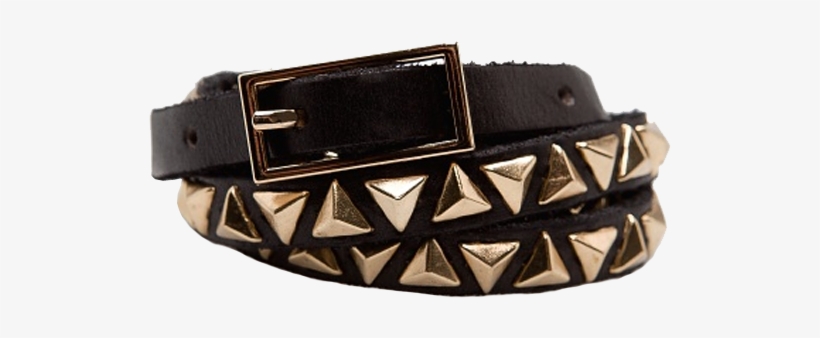 The Black Leather Belt Mango Black Leather Belt With - Belt, transparent png download