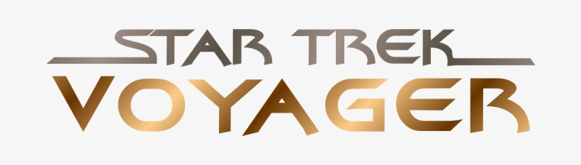 Star Trek Voyager Title Png Logo - Tv Shows Star Trek Png, transparent png download