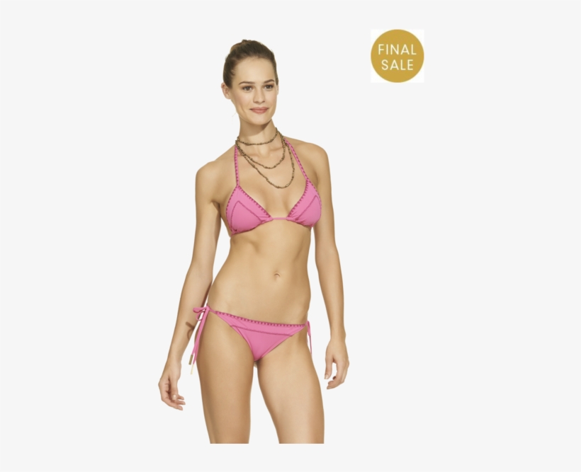 Roxy Women's Essentials Tie Side Bikini Bottom Black, transparent png download