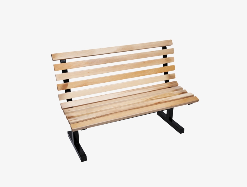 John Boos Cpb48-m Convenience Park Bench, With Back, - John Boos Convenience Bench With Arms, Maple, 48 In., transparent png download
