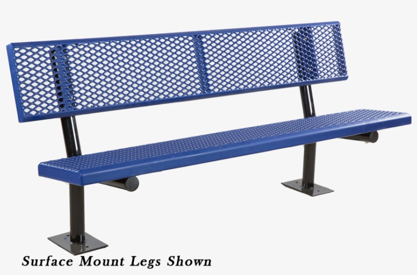 Classic Pvc Park Bench With Back - Clarksville View Of Louisville Skyline, transparent png download