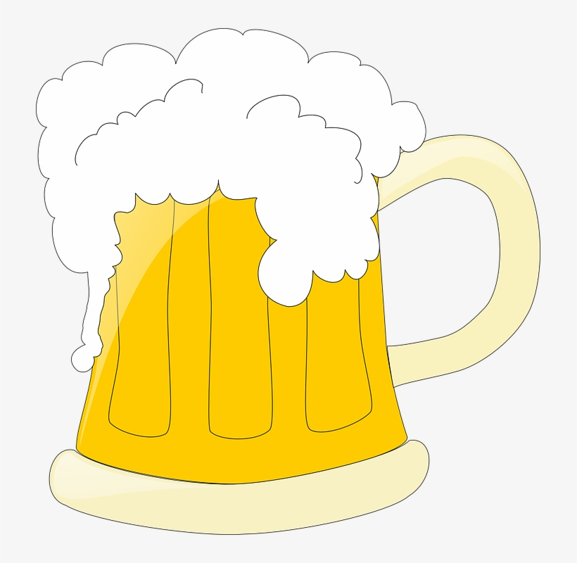 Mug Clipart Beer Stein - Beer Clipart Black Background, transparent png download