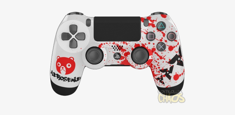 Afrosenju - Sony Dual Shock 4 Bluetooth Controller For Ps4 - White, transparent png download