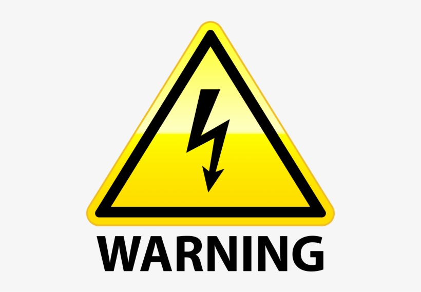 High Voltage Warning Png Clip Art - High Voltage Warning Sign Png, transparent png download