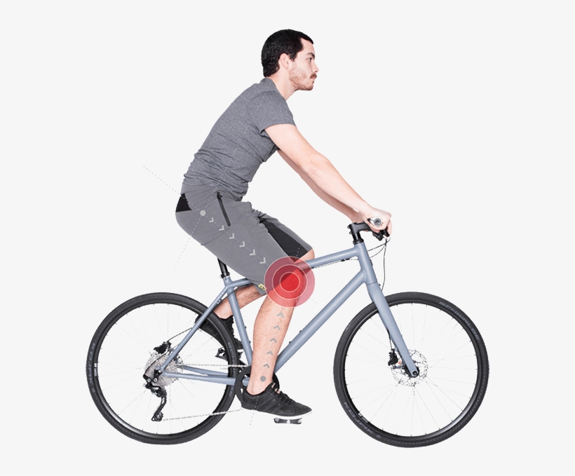 Knee Problems - Man On Bike, transparent png download