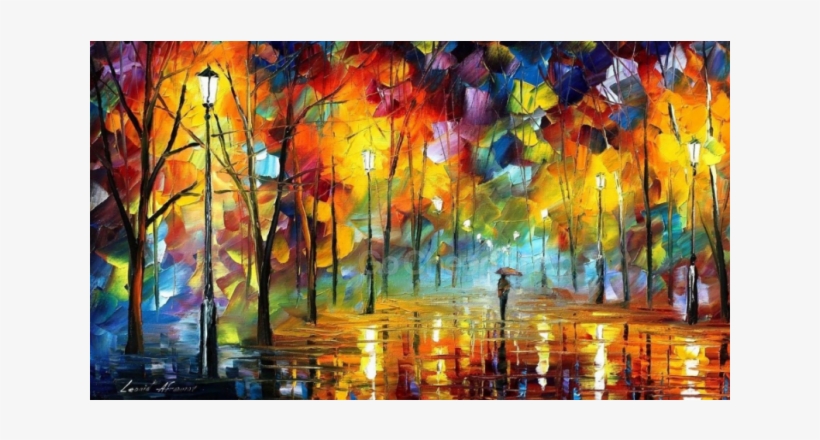 I Want Sale My Hand Made Painting - Night Feeling Leonid Afremov, transparent png download