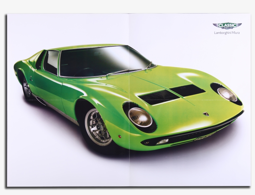 Lamborghini Miura Jaguar E Type Two Sided Poster Oldscooldrivers - Lamborghini Aventador Lamborghini Urus, transparent png download