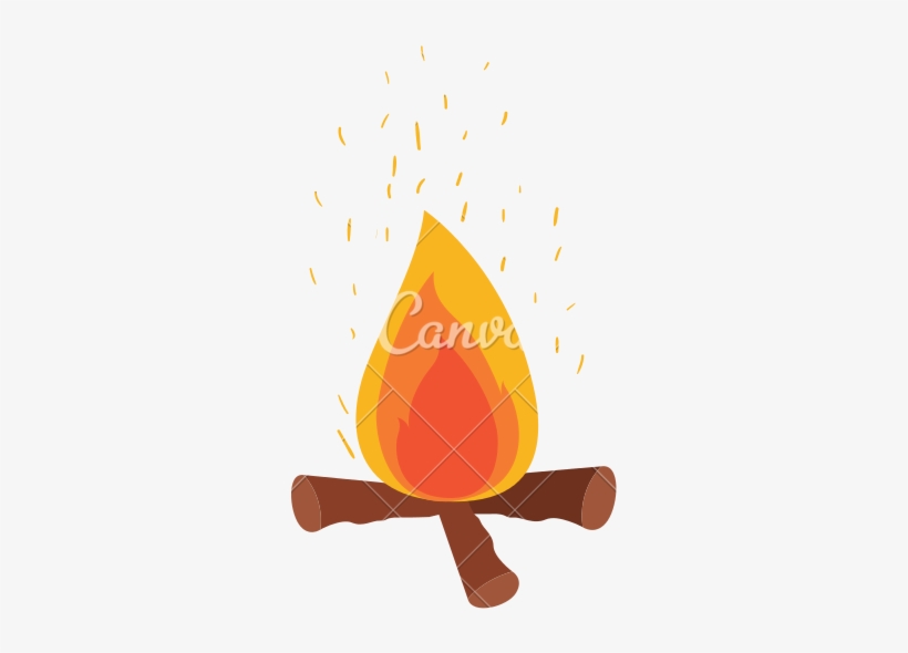 Campfire And Fire Sparks - Fire, transparent png download