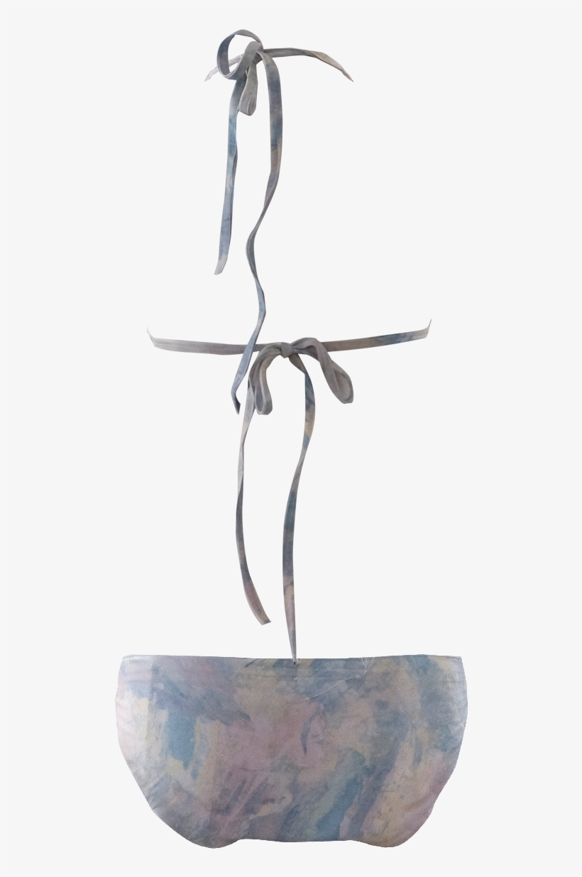 Watercolor Pastel Bikini With Gems And Gold - Watercolor Painting, transparent png download