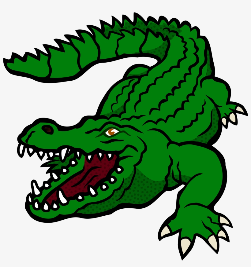 Drawing Footprints Alligator Banner Library Library - Clip Art Of Crocodile, transparent png download