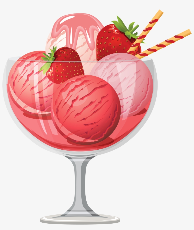 Ice Cream Png Image, Free Ice Cream Png Pictures Download - Strawberry Ice Cream Clipart, transparent png download