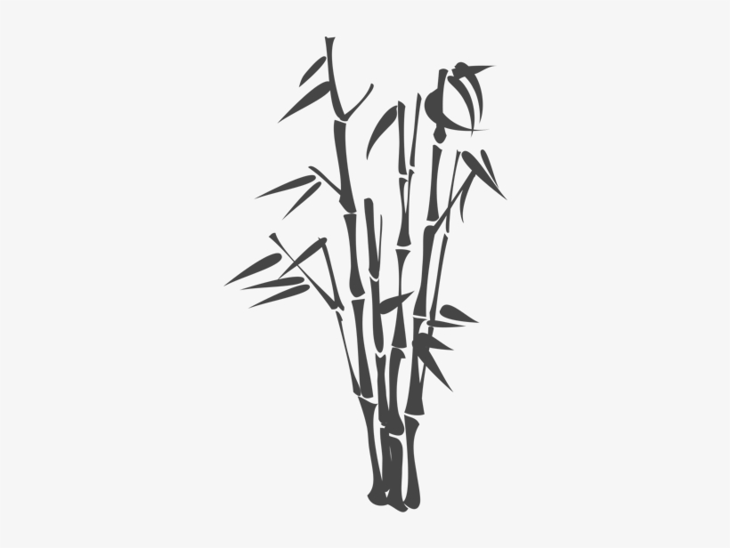 Drawn Bamboo Bamboo Grass - Bamboo Silhouette, transparent png download