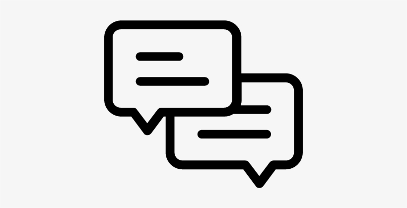 Talk Bubble Vector Png Two Speech Bubbles ⋆ Free Vectors, - Balloon Speak Icon, transparent png download