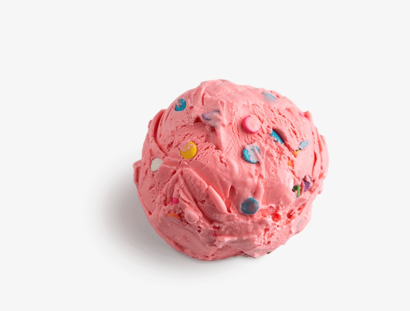Cotton Candy Ice Cream Scooped - Ice Cream, transparent png download