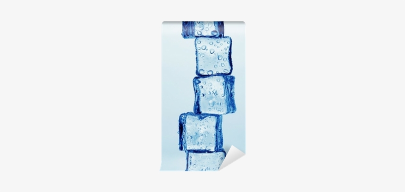 Melting Ice Cubes Isolated On White Wall Mural • Pixers® - Ice, transparent png download