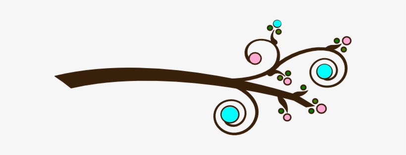 Pink And Aqua Tree Branch Clip Art At Clker - Owl And Baby Clipart, transparent png download