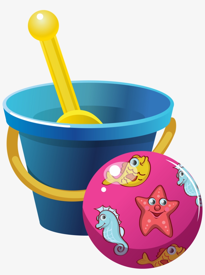 Bucket And Shovel Png, transparent png download