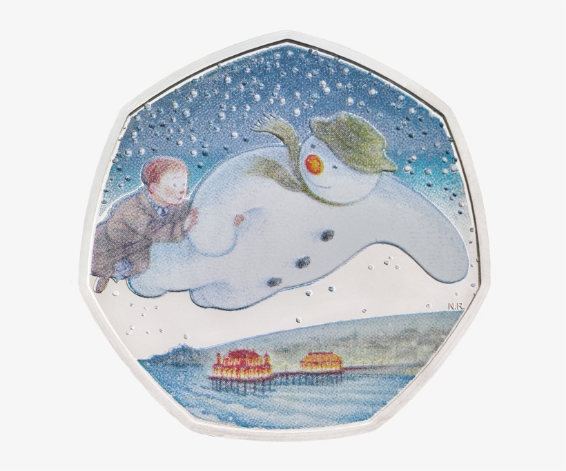 40th Anniversary Of The Snowman 2018 Silver Proof 50p - Fifty Pence, transparent png download