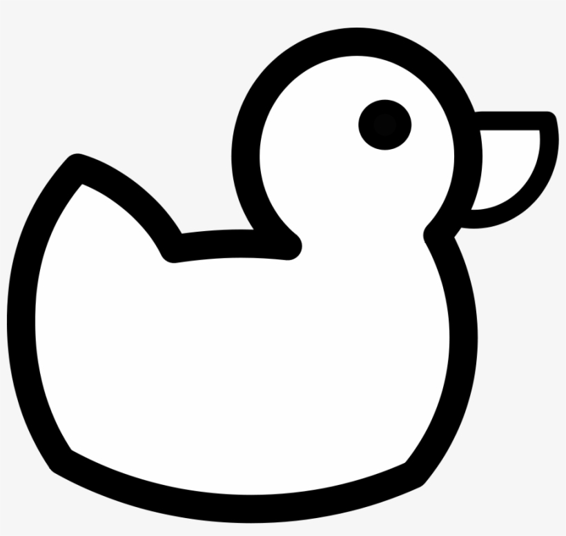 Duck Logo Png Clip Royalty Free Library - Animals Clipart Black And White, transparent png download