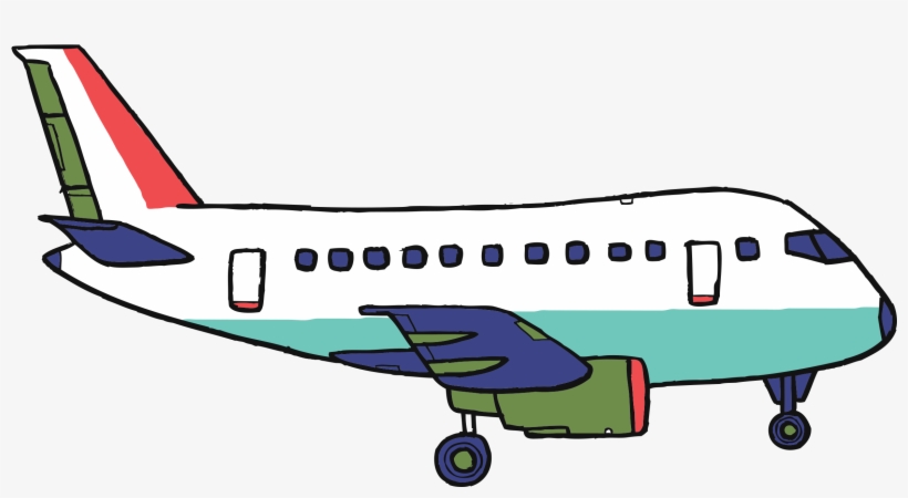 Tattly Airplane Peagreen Designs 00 V=1532009995 - Airplane, transparent png download