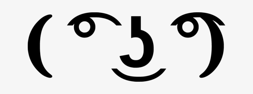 Transparent Lenny Face - Lenny Face Transparent, transparent png download