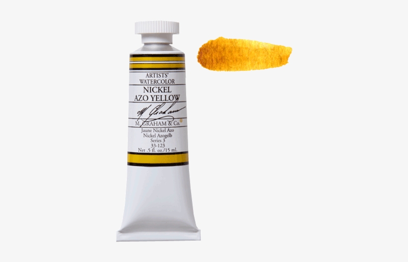 Watercolor Nickel Azo Yellow123 - M Graham Nickel Azo Yellow, transparent png download