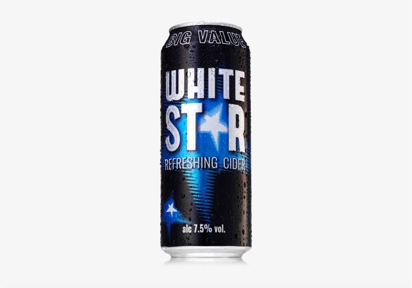 White Star 500ml - White Star Cider, transparent png download