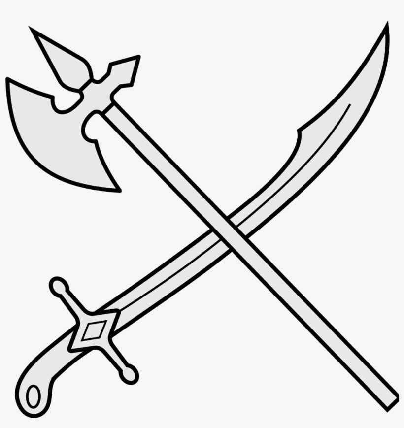 Sword And Axe - Sword And Axe Png, transparent png download