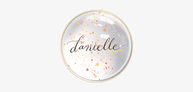 Splatter Name Paperweight - Circle, transparent png download