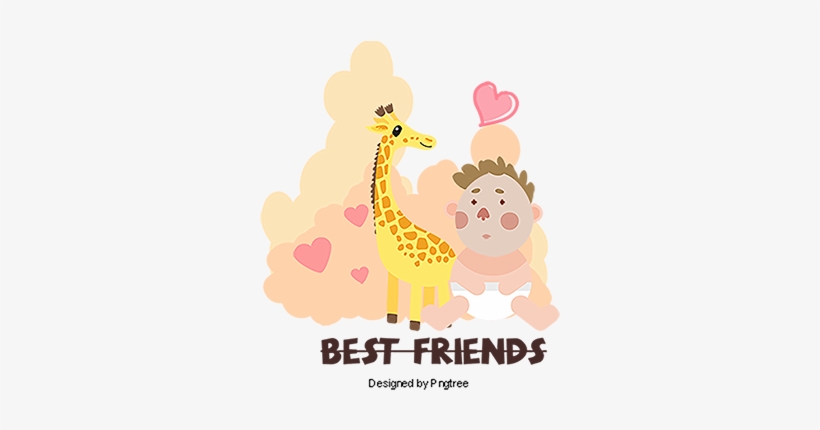 Vector Giraffe Kids, Giraffe Clipart, Kids Clipart, - Giraffe, transparent png download