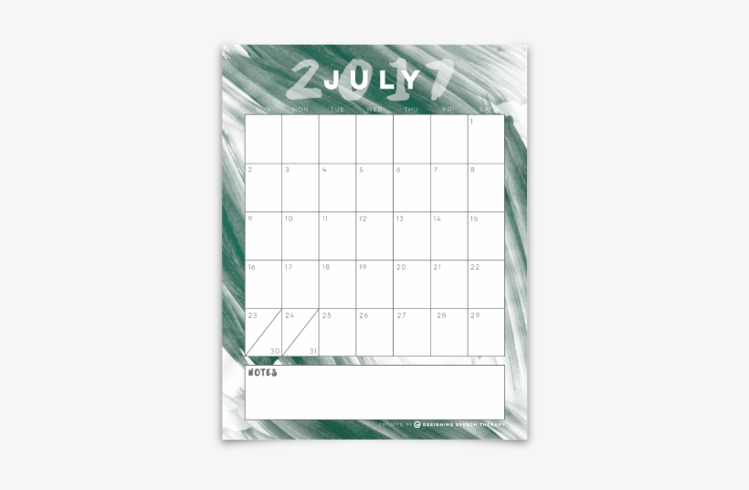 Watercolor Wash Calendar Page, transparent png download
