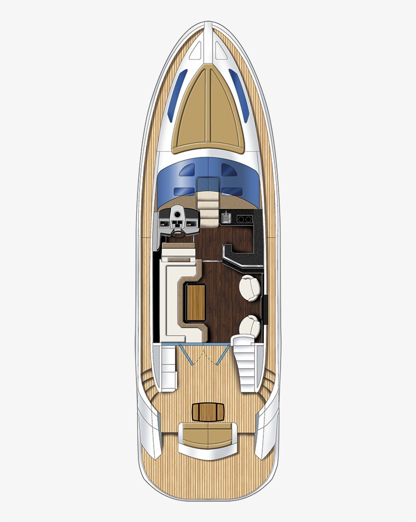 500sb Salon Exterior Floorplan - Marquis Yacht 65 Floorplan, transparent png download