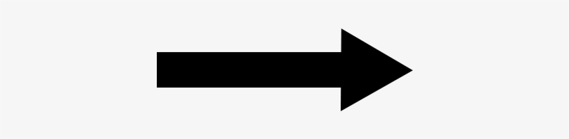 Simple Right Black Arrow Png - Illustration, transparent png download