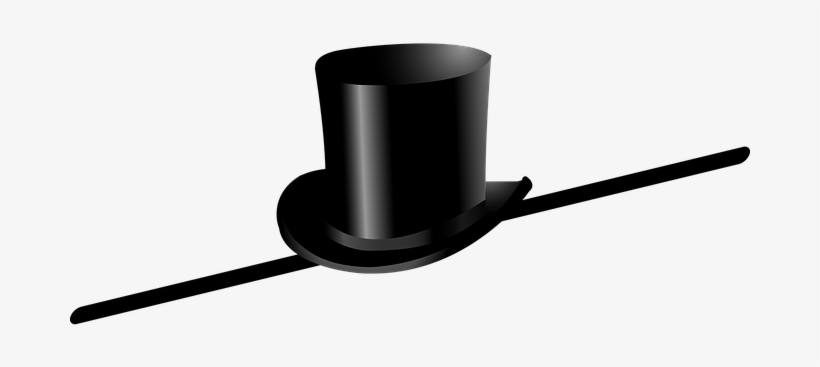 Top Hat Cane Dance Celebrate Hat Black Mal - Top Hat And Cane Clipart, transparent png download