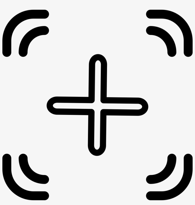 Crosshair Comments - Outllined Crosshairs Icon, transparent png download