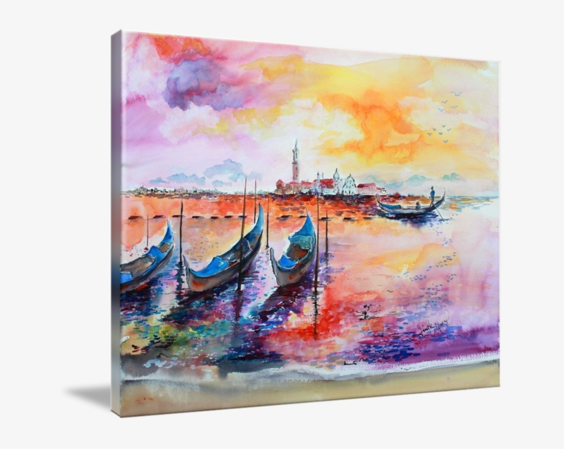 Choose Your Favorite Throw Pillow From Thousands Of - Gallery-wrapped Canvas Art Print 32 X 23 Entitled Venice, transparent png download