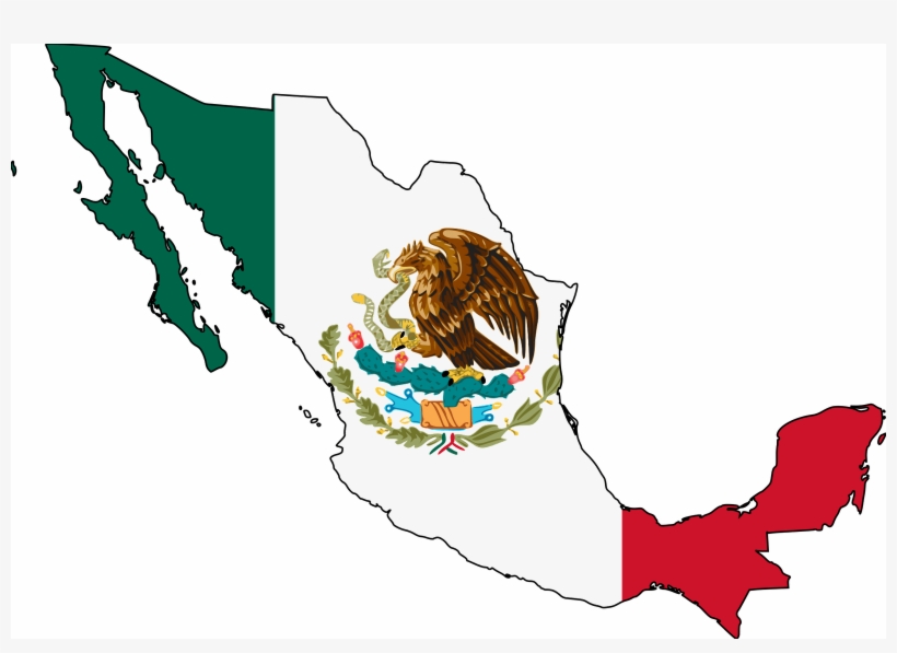 Symbols Of The Snake In The Mexican Flag Clipart - Mexican Flag And African Flag, transparent png download