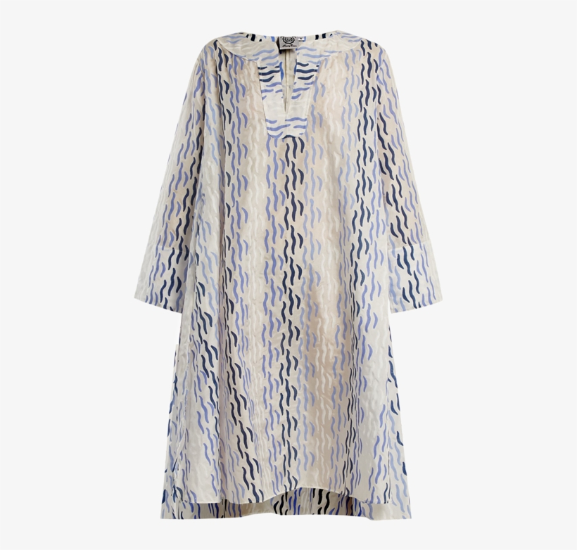 Watercolor Silk Kaftan - Dress, transparent png download