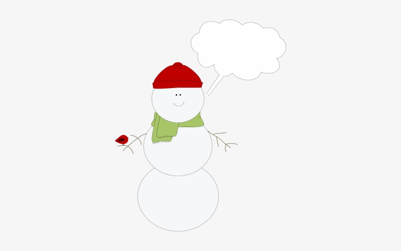 Christmas Snowman Callout Clip Art - Christmas Call Outs, transparent png download