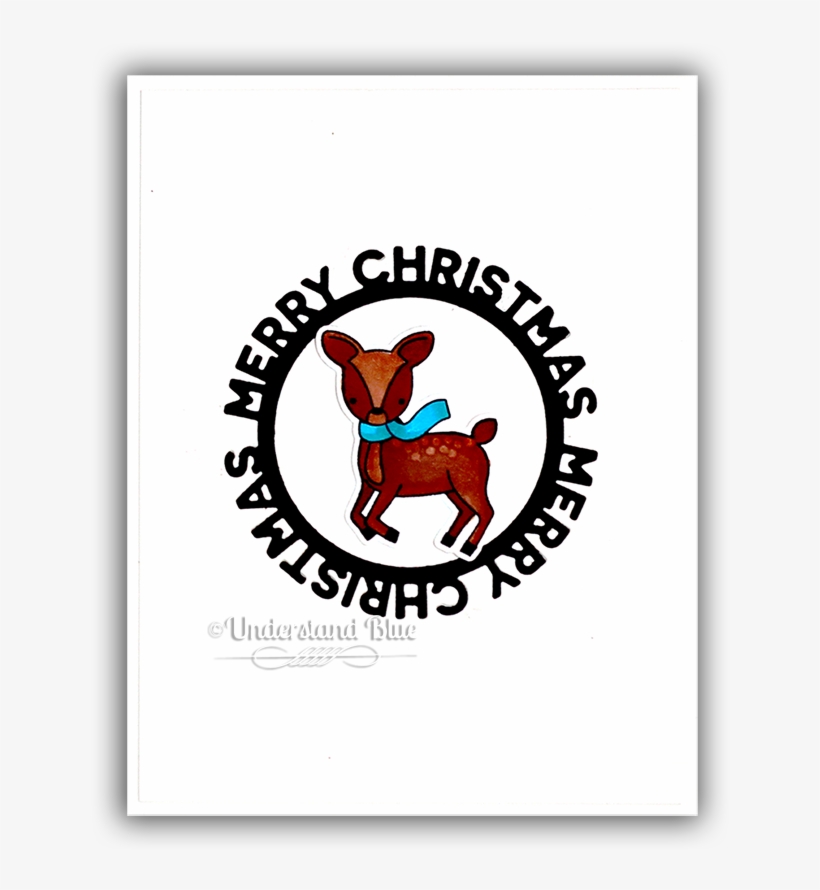 Mft Dashing Deer By Understand Blue - My Favorite Things Die Namics Merry Christmas Circle, transparent png download