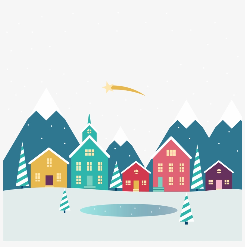 Christmas Village Download - Christmas Village Png, transparent png download